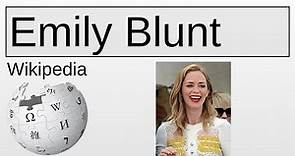 Emily Blunt | Wikipedia