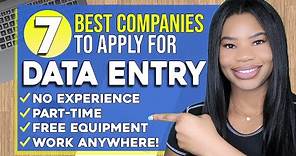7 BEST Data Entry Work From Home Jobs! Up To $21 Per Hour! No Phone Required! (2022)