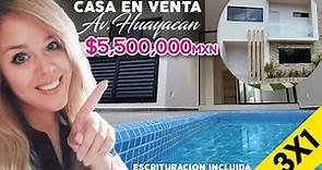 Casa en #Venta Residencial #Rio #Cancun $5,500,000 mxn