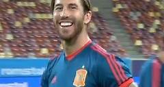 Sergio Ramos GOLAZO in training with Spain! #HalaMadrid
