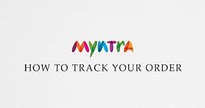 How to track an order @ Myntra.com