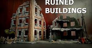Miniature Ruined Buildings for Wargaming Terrain and Tabletop Games - How to Build Easy Terrain