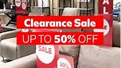 UP TO 50% OFF ON CLEARANCE ITEMS