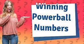 How many numbers do you need to win a Powerball prize?