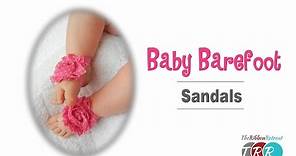 How to Make Baby Barefoot Sandals - TheRibbonRetreat.com