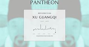 Xu Guangqi Biography - Chinese intellectual of the Ming dynasty