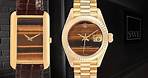 Tiger Eye Dial Watches Piaget 9228 & Rolex President Datejust Yellow Gold 69178 | SwissWatchExpo