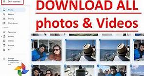How to DOWNLOAD ALL photos in Google Photos on computer