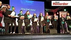 Mayfield School singing at Redbridge Jack Petchey Awards