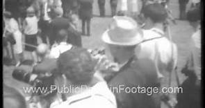 Luci Baines Johnson and Patrick John Nugent Wedding 1966 archival footage.