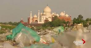 India’s iconic Taj Mahal turning yellow and green due to heavy air pollution