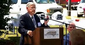 James G. Martin Speaks At The NC Civil War & Reconstruction History Center Groundbreaking Ceremony