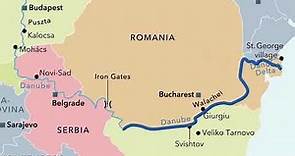 Animated map of European river itineraries