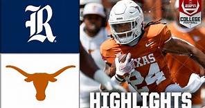 Rice Owls vs. Texas Longhorns | Full Game Highlights