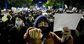中国反新冠封控示威：白纸成为抗议的象征