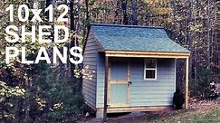 10x12 Shed Plans - Over 20 Shed Designs