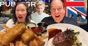 Gordon Ramsay's Famous Pub Food in Las Vegas: Fish and Chips and Beef Wellington!
