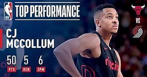 C.J. McCollum Scores a CAREER-HIGH 50 Points in 29 Minutes! | January 31, 2018