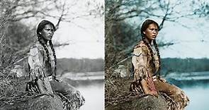 Colorized Historical Photos of American Indians in the Early 1900's