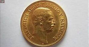 15 - Sachsen - 20 Mark 1905 E Friedrich August III. - Seltene Goldmünze