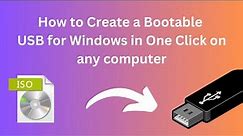 How to create a bootable USB for any operating system (OS) in Windows computer || 2023 || English.