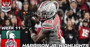 Marvin Harrison Jr. scores 3 TDs in Ohio State’s big win vs. Michigan State | ESPN College Football