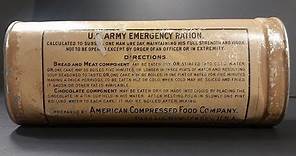 1906 US Army Emergency Ration Preserved Survival Food Testing 24 Hour MRE Review