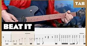 Michael Jackson - Beat It (Eddie Van Halen) - Guitar Tab | Lesson | Cover | Tutorial