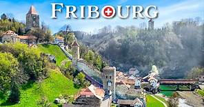 Fribourg, a Swiss medieval town built in a canyon 🇨🇭 Relaxing walking tour
