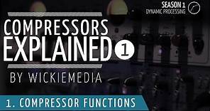 Audio Compressors explained #1 - functions