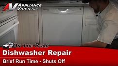 GE Dishwasher Repair - Brief Run Time, Then Shuts Off - Motor