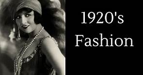 THE FASHION OF THE 1920'S - FASHION HISTORY SESSIONS