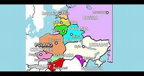Europe, Eastern Europe - Rap the Map to learn the countries & capitals SHORT VERSION