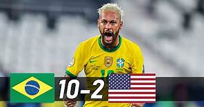 Neymar is Unstoppable! Brazil vs USA (10-2) Full Review