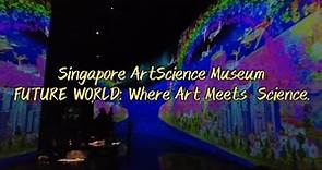 Singapore ArtScience Museum - Future World: Where Art Meets Science. Walking Tour in 4K.