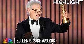 Steven Spielberg Wins Best Director of a Motion Picture | 2023 Golden Globe Awards on NBC