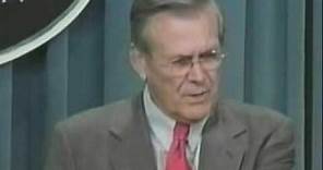 Donald Rumsfeld Unknown Unknowns !