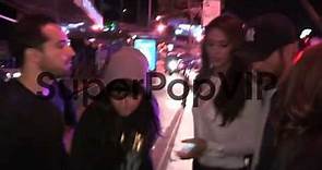 Chris Pine and Dominique Piek arrive at Bootsy Bellows in...