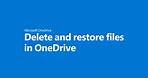 刪除或還原 OneDrive 中的檔案