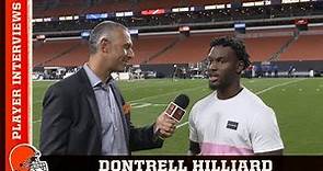 Dontrell Hilliard Recaps Big Offensive Performance vs. Lions | Cleveland Browns