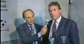 Brasil x Argentina Copa 90 Entrevista Sebastião Lazaroni após o jogo TV Manchete
