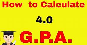How to Calculate GPA | 4.0 Grade Point Average Formula
