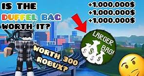 Is The Duffel Bag Worth 300 Robux? ~ Roblox Jailbreak