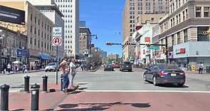 Driving Downtown - Newark's City 4K - New Jersey USA