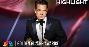Colin Farrell Wins Best Actor in a Musical/Comedy Motion Picture | 2023 Golden Globe Awards on NBC