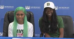 Two Meridian high basketball players sign to continue athletic and academic careers
