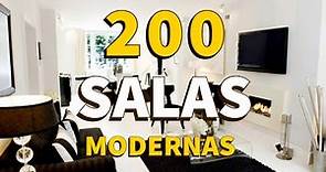 200 SALAS MODERNAS CON IDEAS GENIALES DE DECORACION DE INTERIORES | COLORES, MUEBLES Y LUCES LED