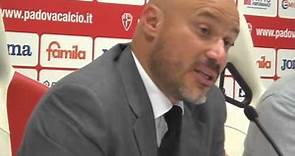 Fulvio Pea in conferenza stampa di Padova-Ascoli