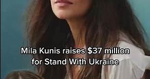 Mila Kunis, Ashton Kutcher raise $37 million for Stand With Ukraine #shorts
