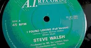 Steve Walsh - I found love. 1987 (12" Full version)